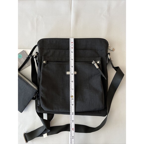 BAGGALLINI Crossbody Women’s Black Go Bagg With RFID Wristlet Long Adj Strap NWT - Picture 11 of 16